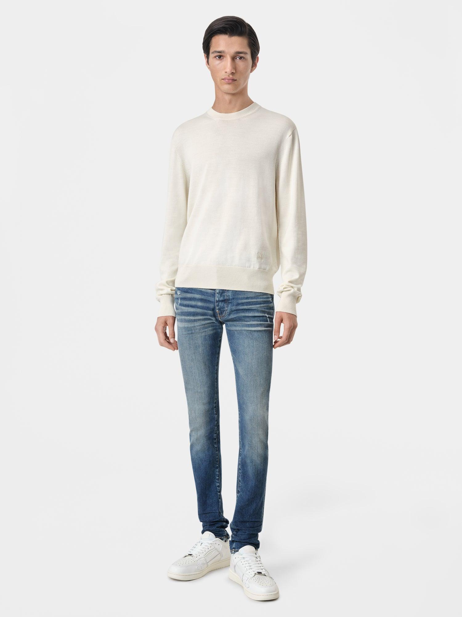 LONG SLEEVE CREW-ALABASTER Male Product Image