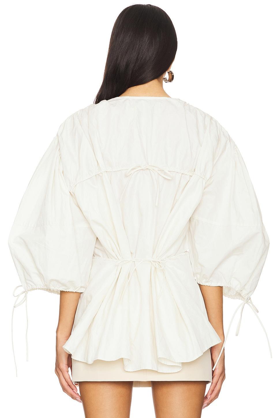 Wrinkled Laces Ruched Blouse Marques ' Almeida Product Image