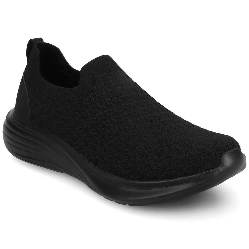 Journee Linnea Women's Casual Slip-On Sneakers, Size: 12, Black Product Image