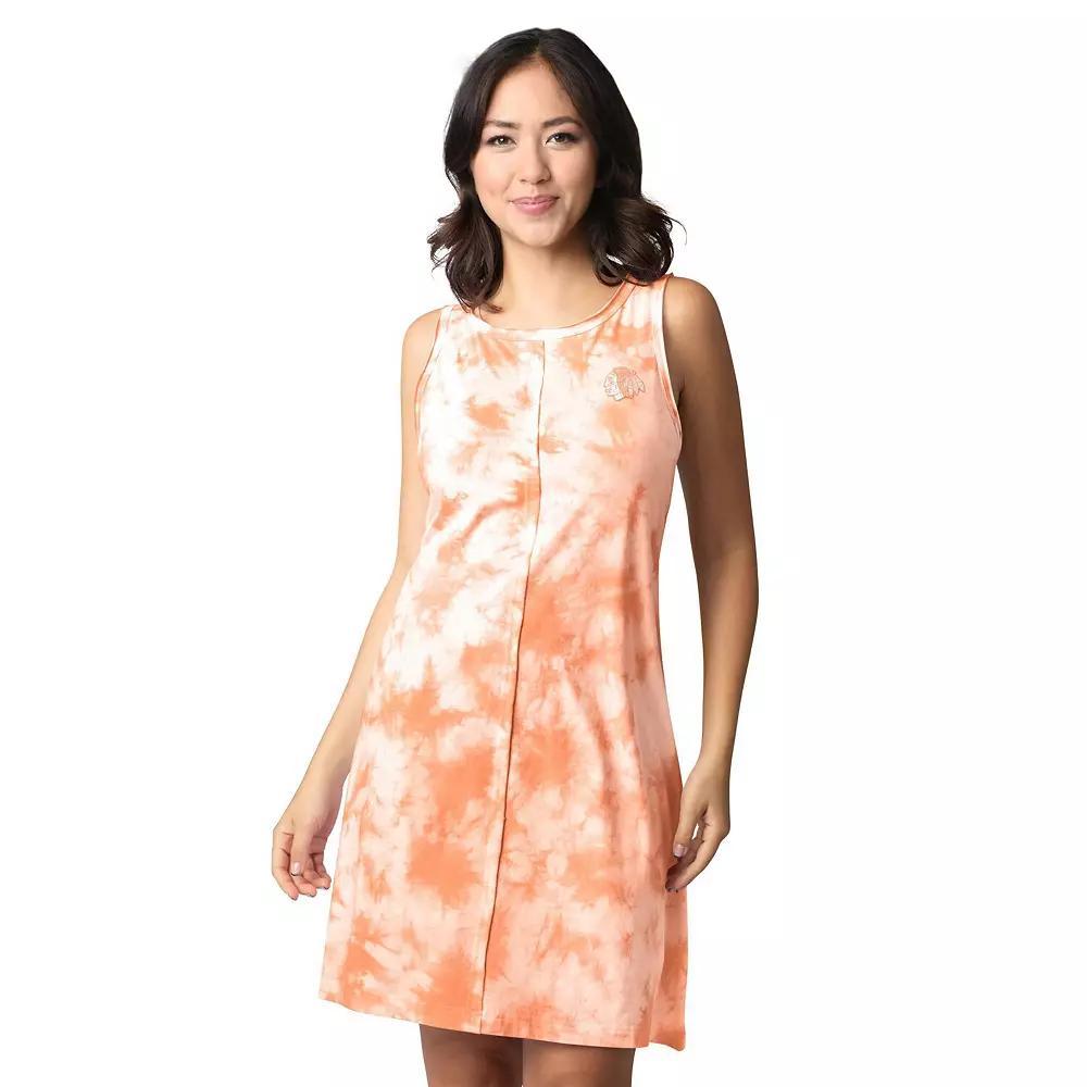 Women's Margaritaville  Orange Chicago Blackhawks Clouds Tie-Dye Dress, Size: XL Product Image