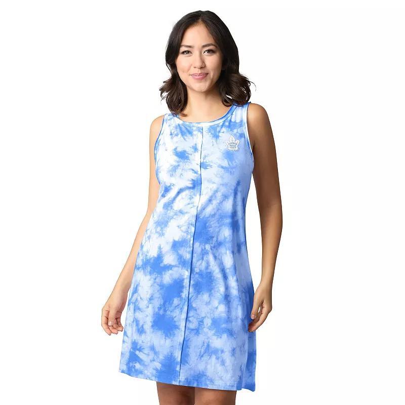 Women's Margaritaville  Blue San Jose Sharks Clouds Tie-Dye Dress, Size: XL, Sks Blue Product Image