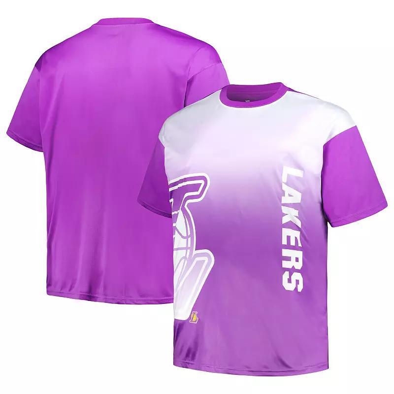 Men's Purple Los Angeles Lakers Big & Tall Sublimated T-Shirt, Size: 3XLT Product Image