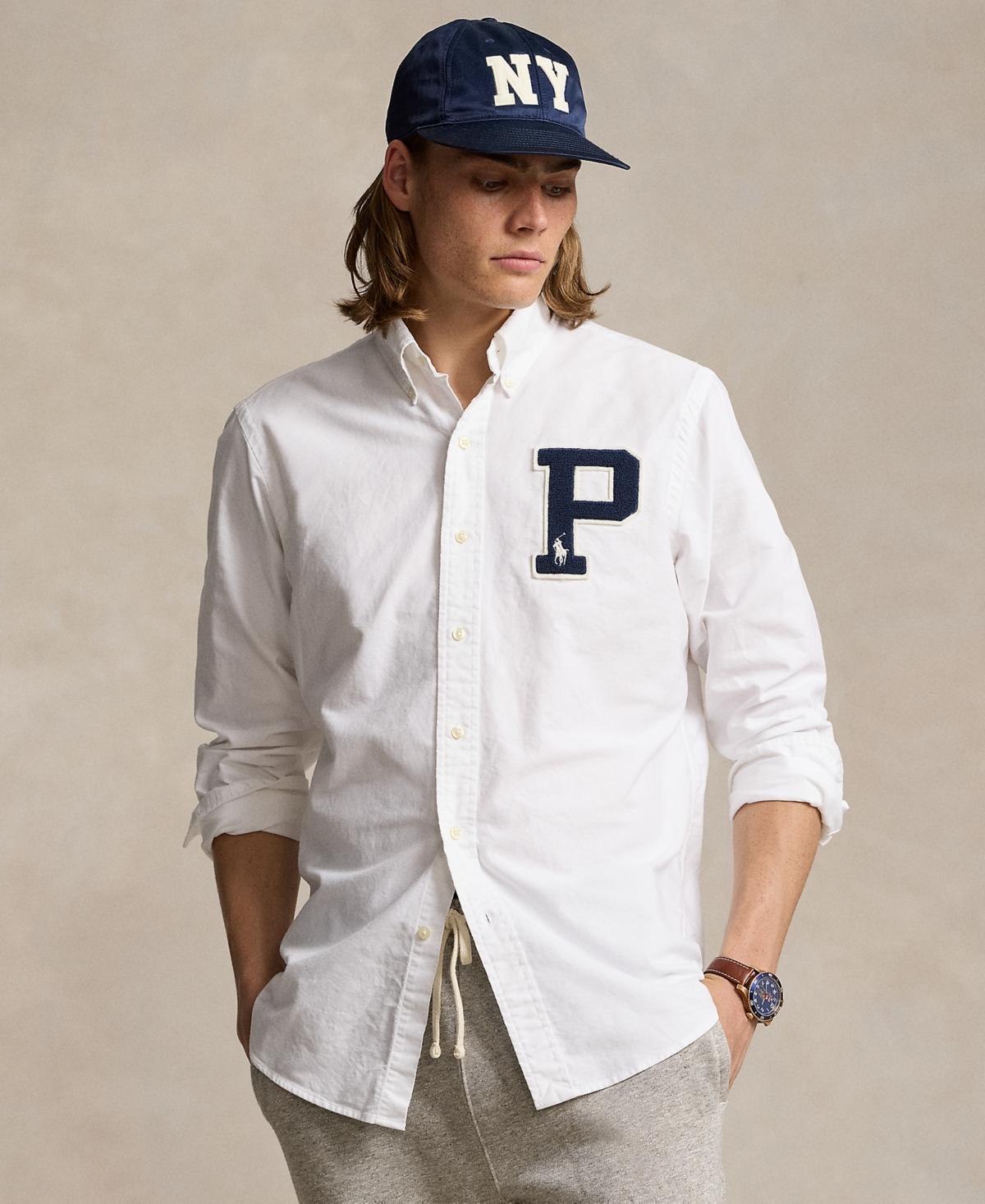 Polo Ralph Lauren Mens Classic-Fit Logo Patch Oxford Shirt Product Image