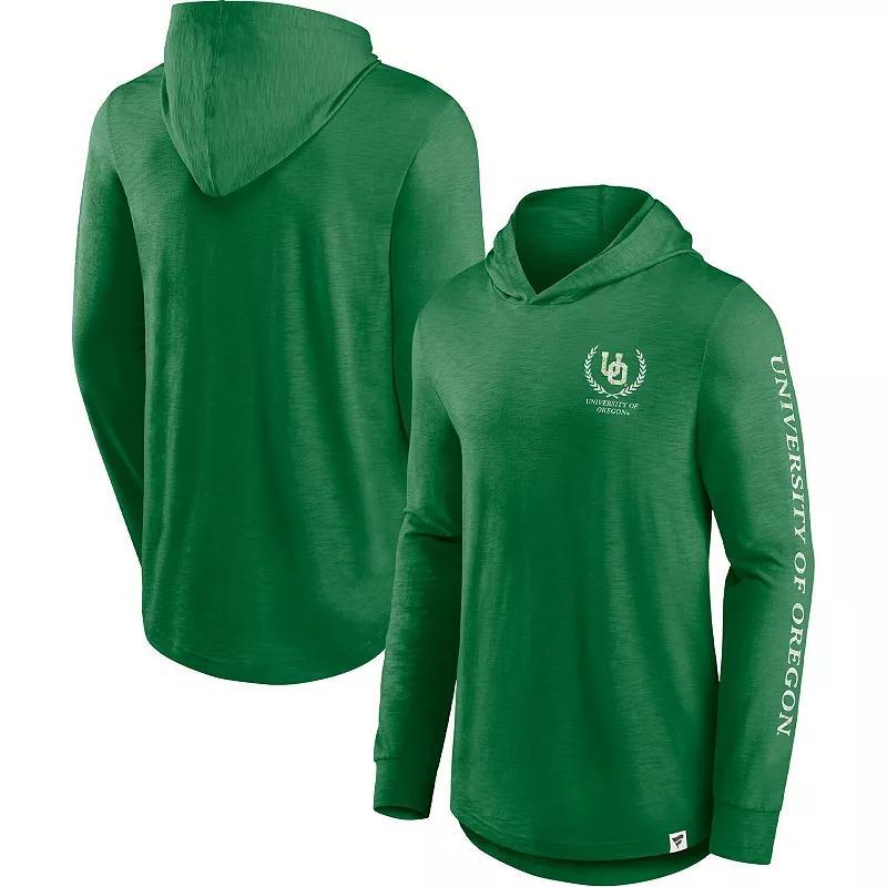 Men's Fanatics Branded Green Oregon Ducks Photo Finish Hoodie Long Sleeve T-Shirt, Size: Large Product Image