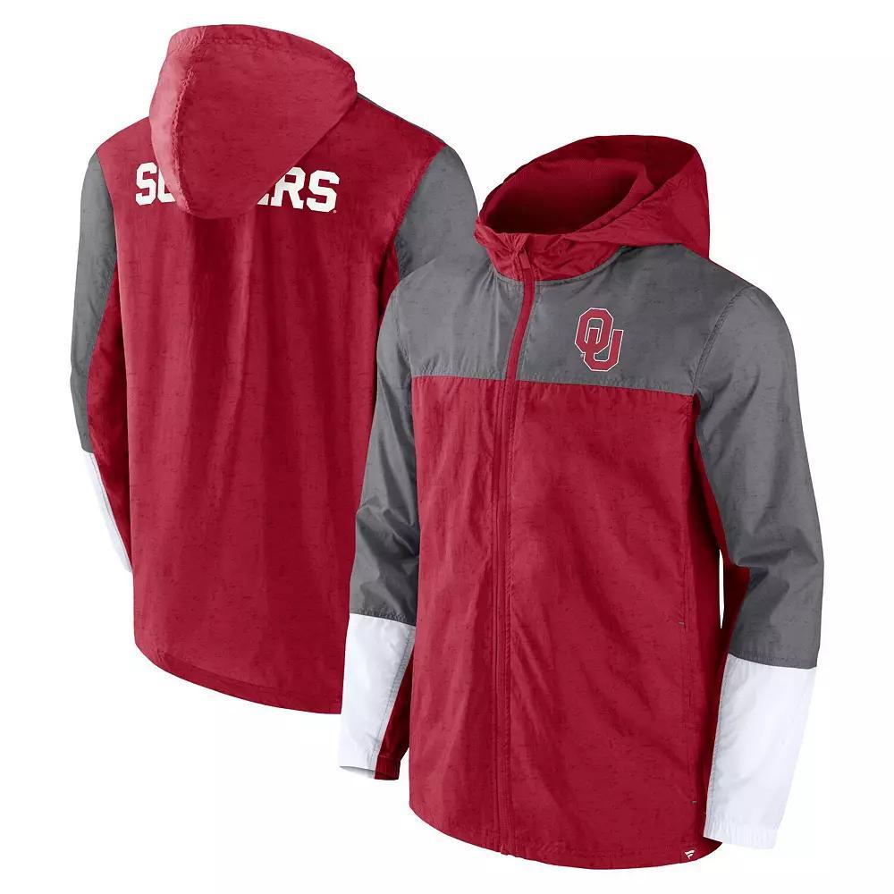 Men's Fanatics Branded Crimson/Gray Oklahoma Sooners Game Day Ready Full-Zip Jacket, Size: Medium, Red Product Image