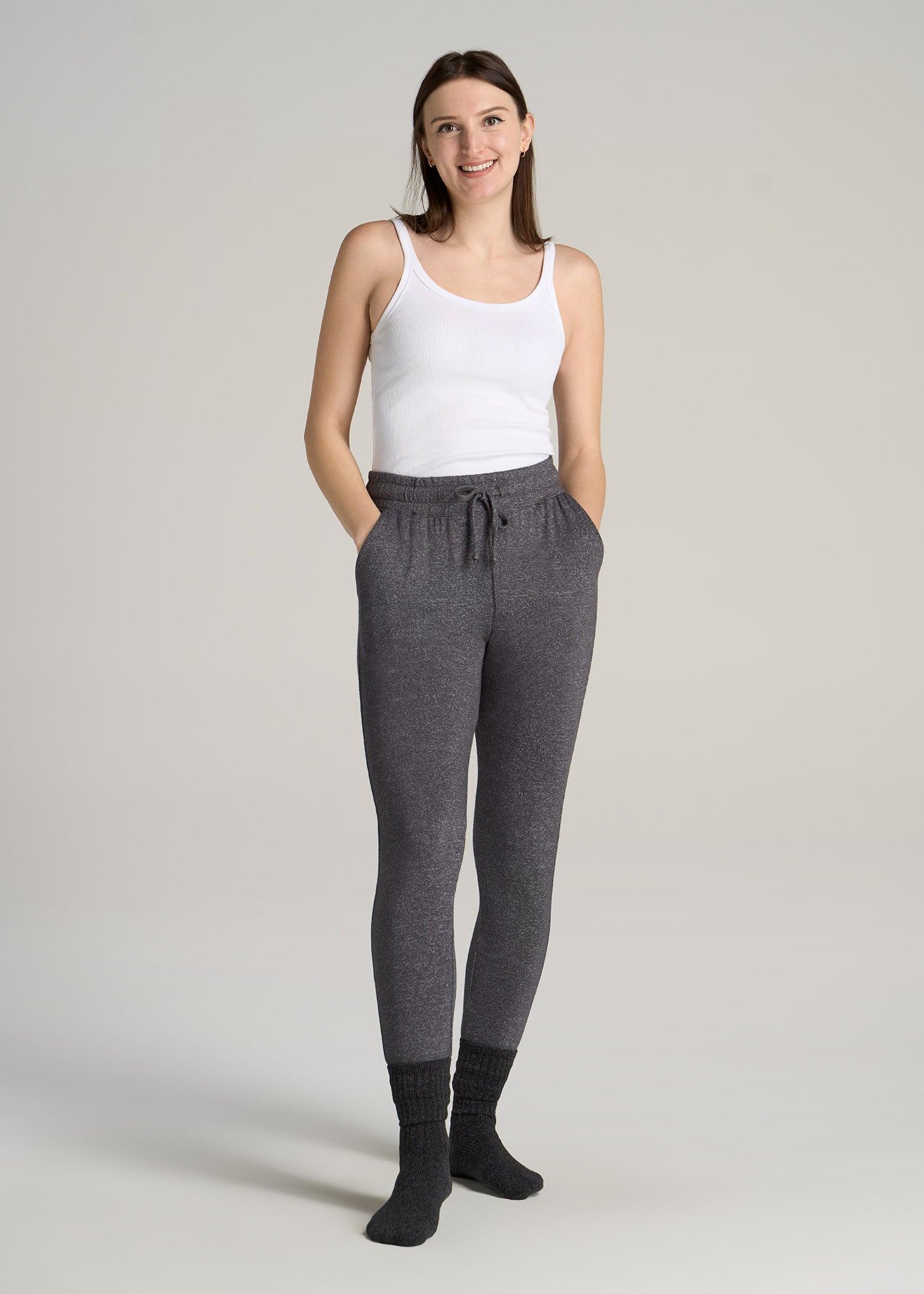 Cozy Lounge Joggers for Tall Women in Charcoal Mix Product Image