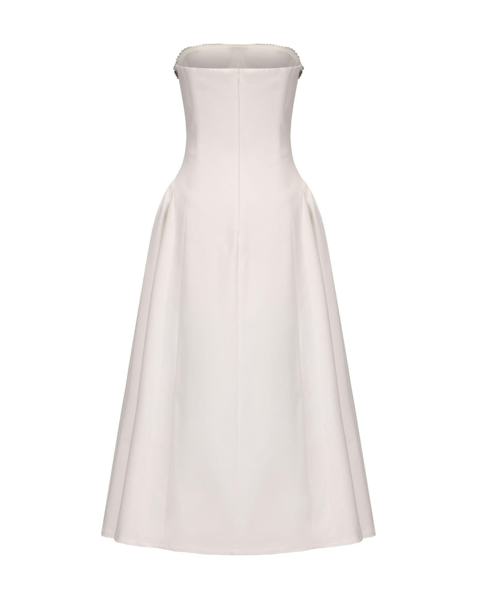 Nicolette Dress (White) Product Image