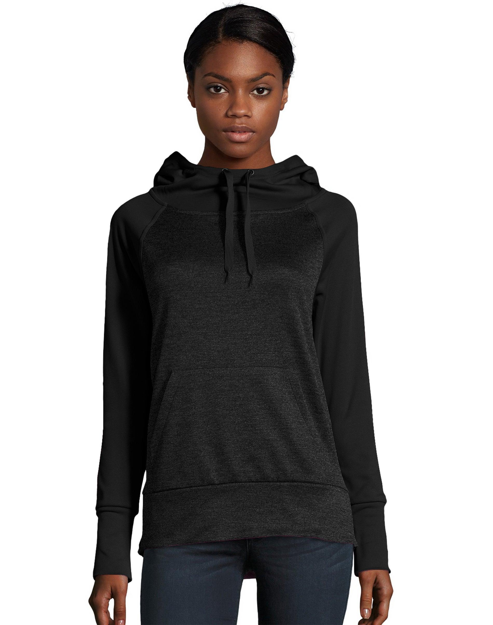 Hanes Sport Womens Performance Fleece Hoodie Fresh Berry/Fresh Berry Heather L Product Image