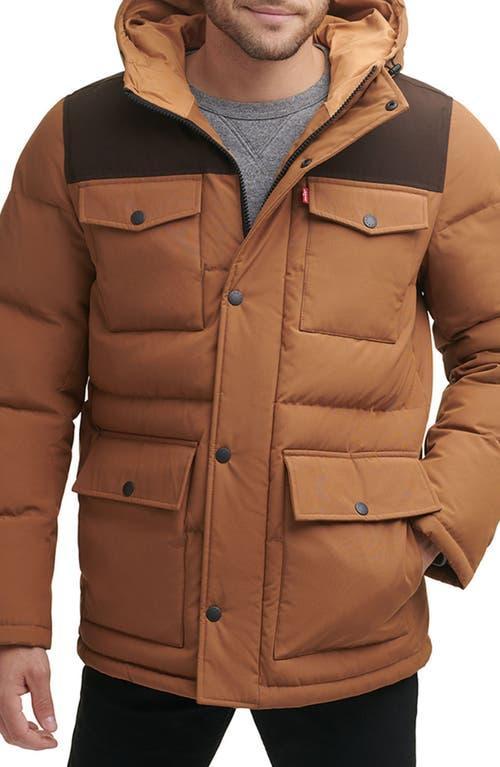 Men's Levi's® Four Pocket Hooded Parka, Size: Small, Gray Product Image