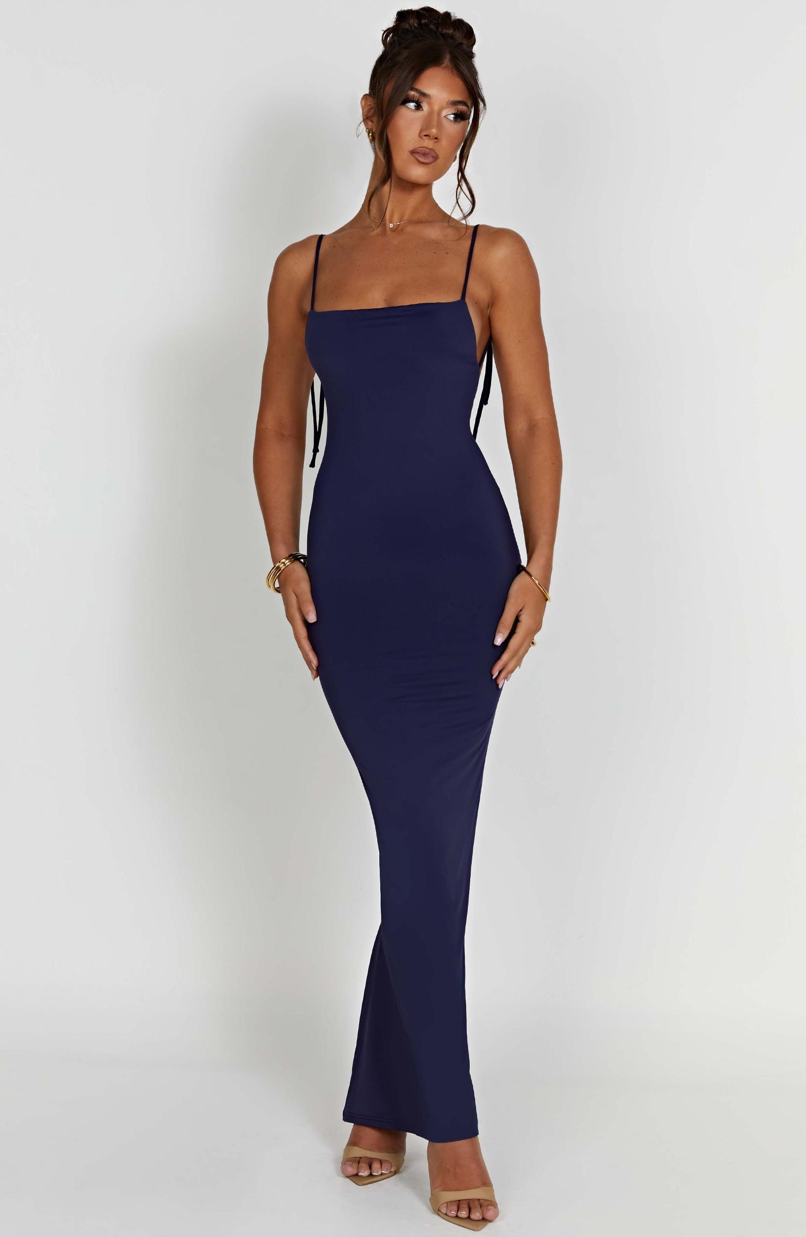 Sanya Maxi Dress - Navy Product Image