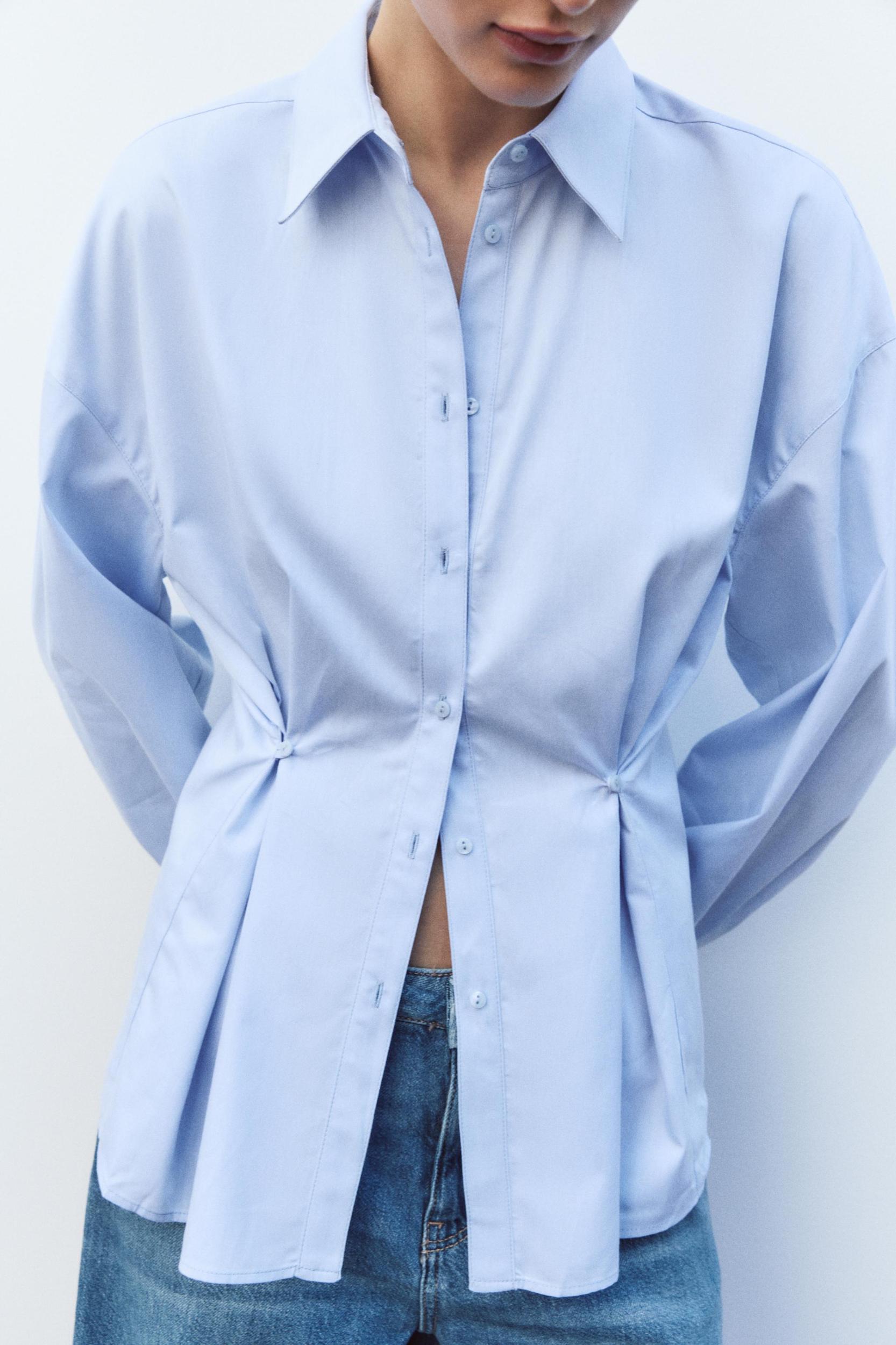 OXFORD SHIRT WITH ADJUSTABLE WAIST Product Image