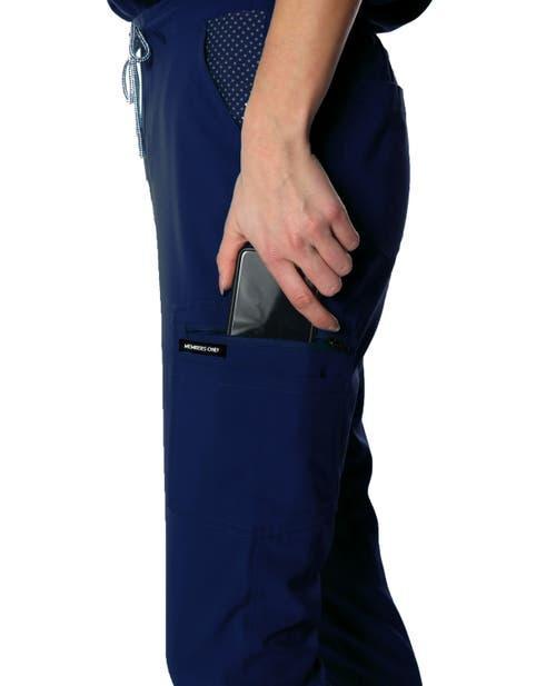Members Only Reus Open Bottom Scrub Pants For Tall Women in Black at Nordstrom, Size Small Tall Product Image