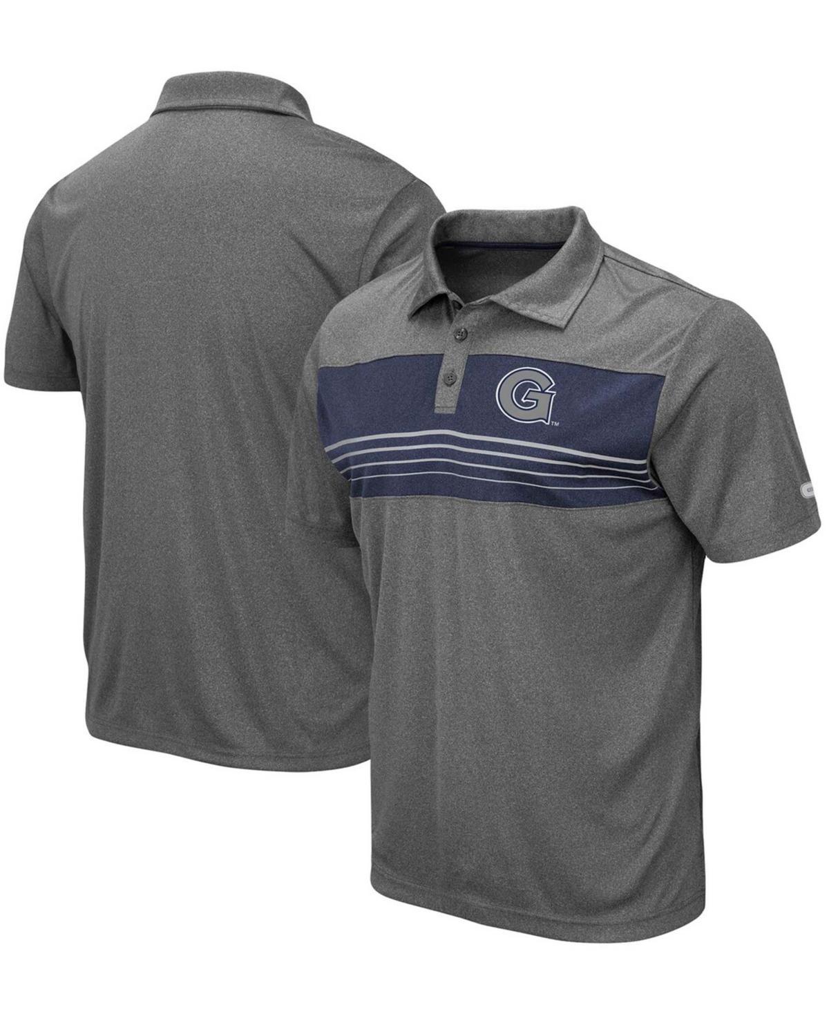 Men's Colosseum Heathered Charcoal Boise State Broncos Smithers Polo, Size: Medium Product Image