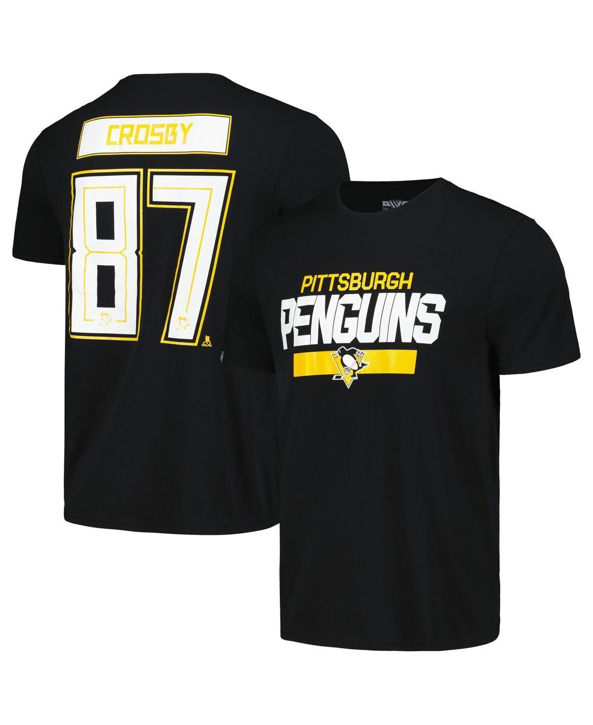 Men's Levelwear Sidney Crosby Black Pittsburgh Penguins Richmond Player Name & Number T-Shirt, Size: 2XL Product Image