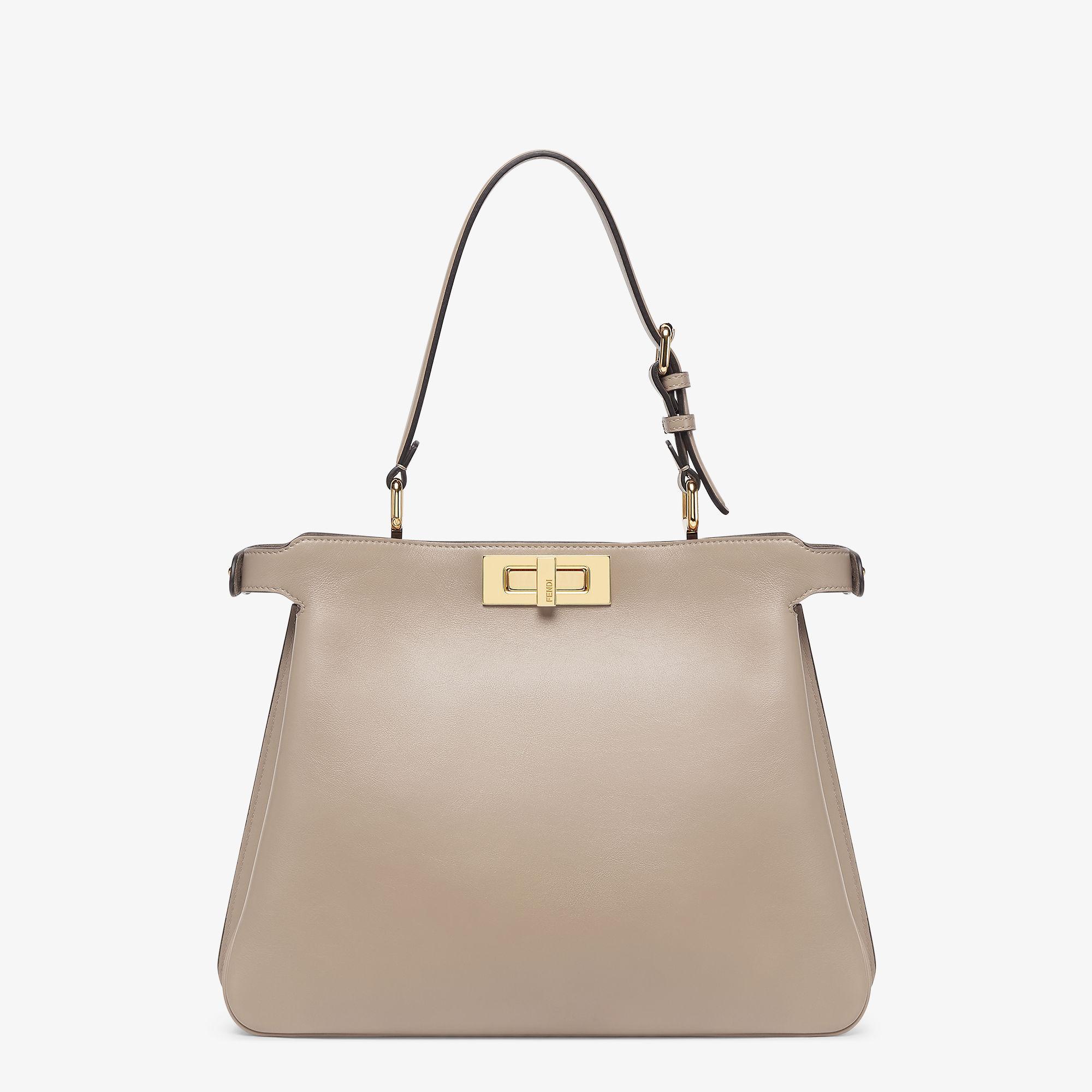Peekaboo Soft MediumCappuccino-colored leather bag Product Image