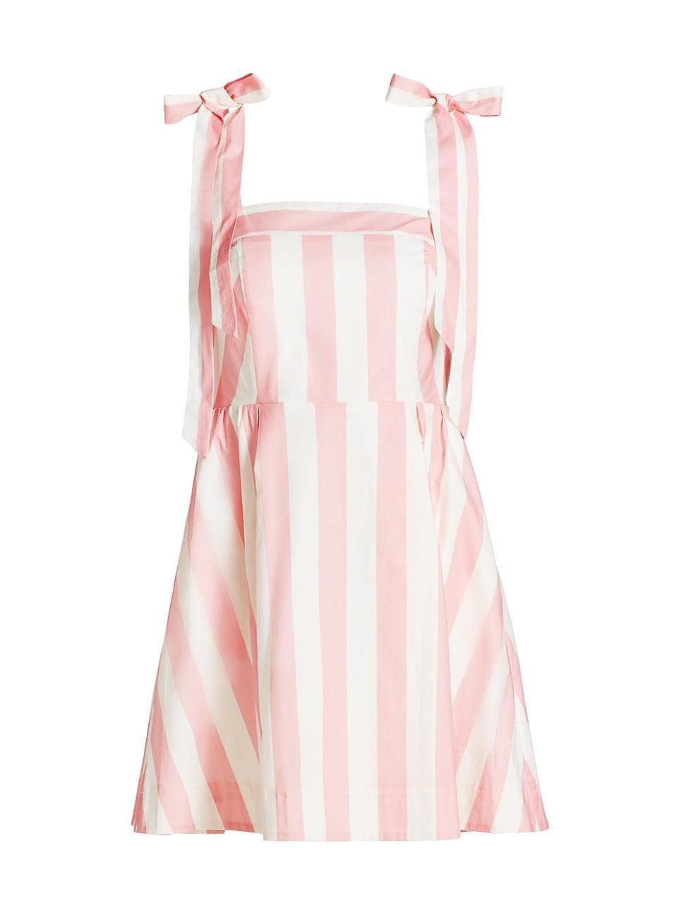 Womens Cabana Stripe Tie-Strap Minidress Product Image