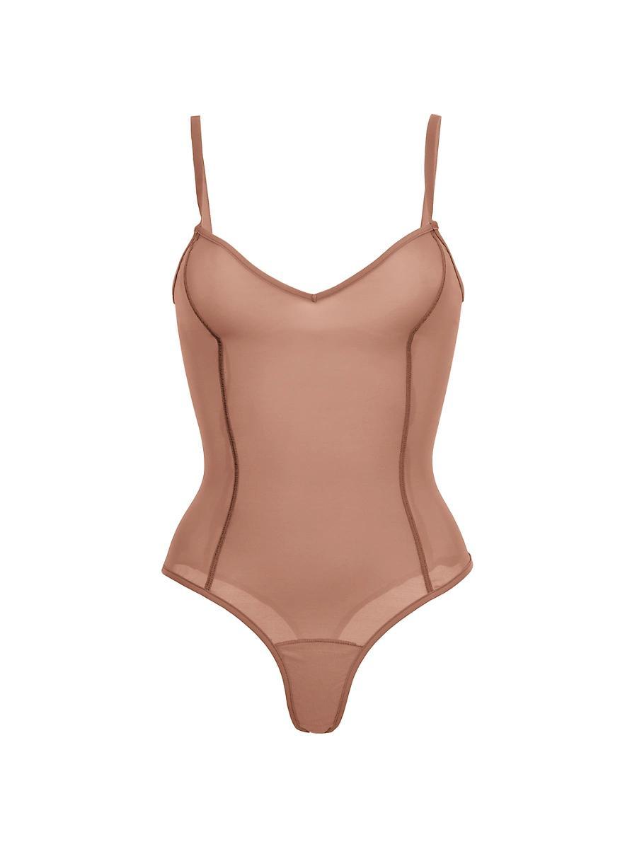 Womens All Mesh Thong Bodysuit Product Image