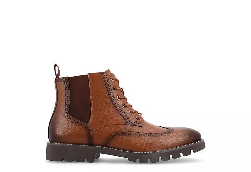VANCE Bowman Tru Comfort Foam Men's Wingtip Ankle Boots, Size: 10.5, Black Product Image