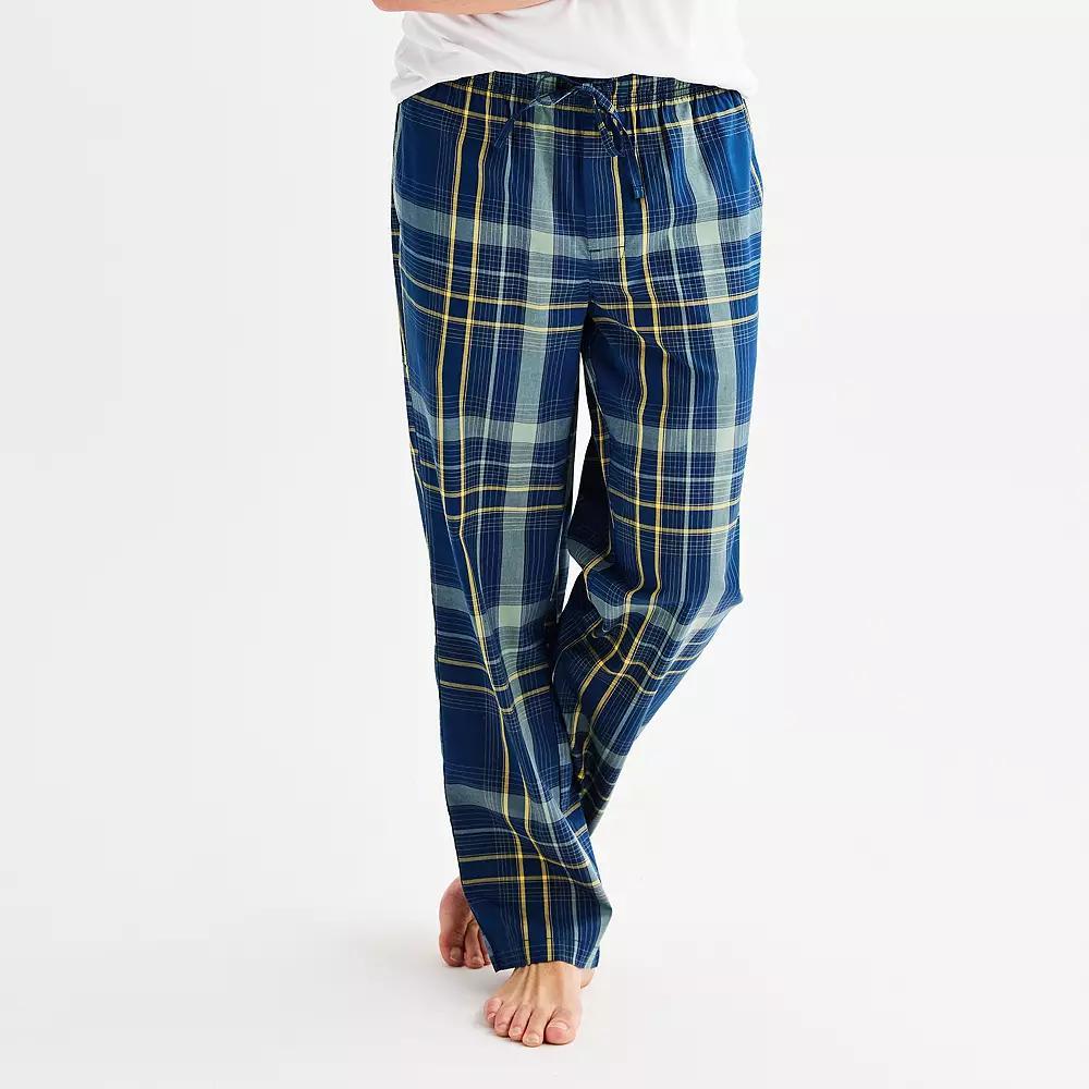 Men's Sonoma Goods For Life® Woven Pajama Pants, Size: Large, True Blue Pinstripe Product Image