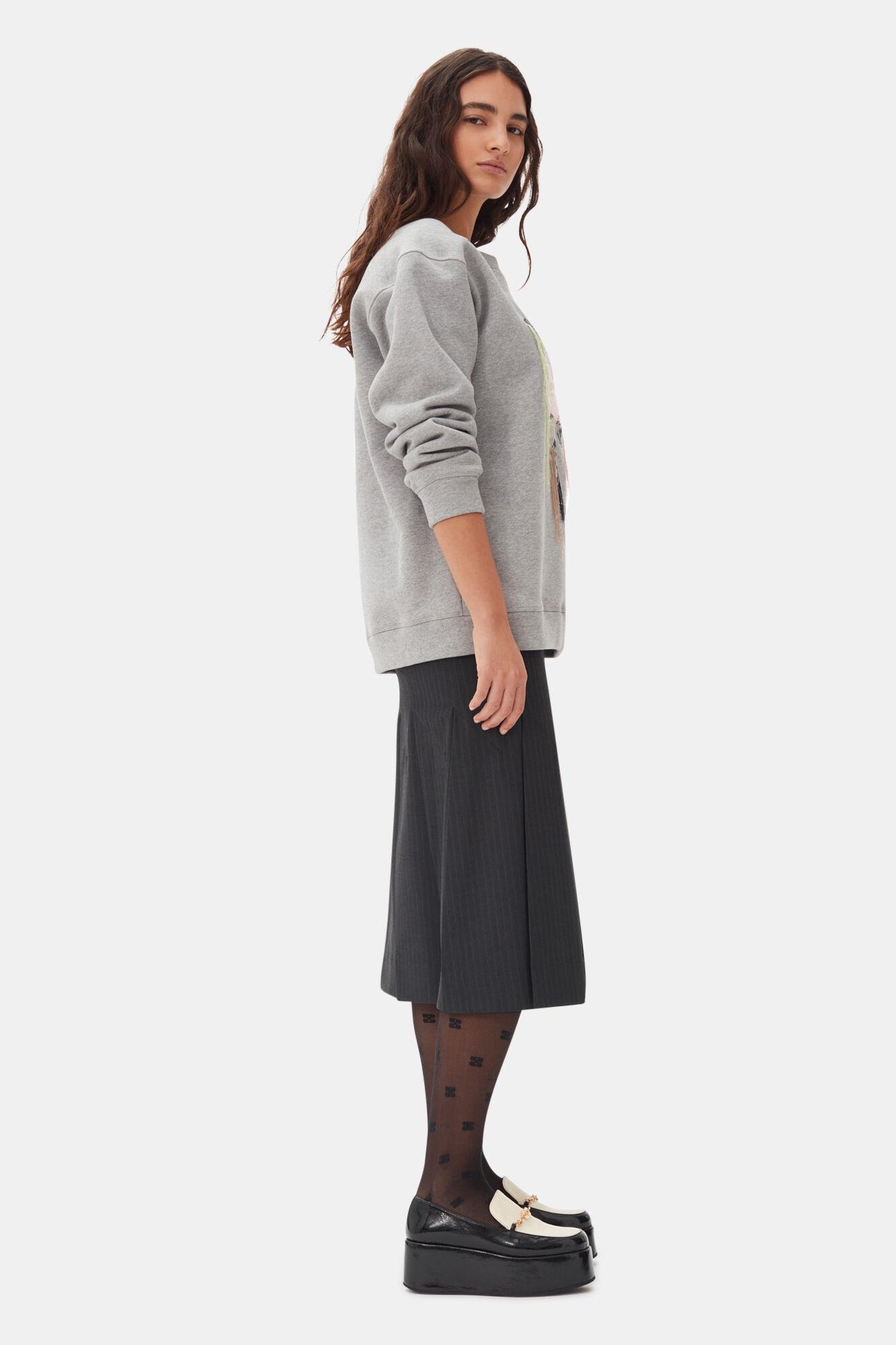 Grey Fleece Sweatshirt Product Image