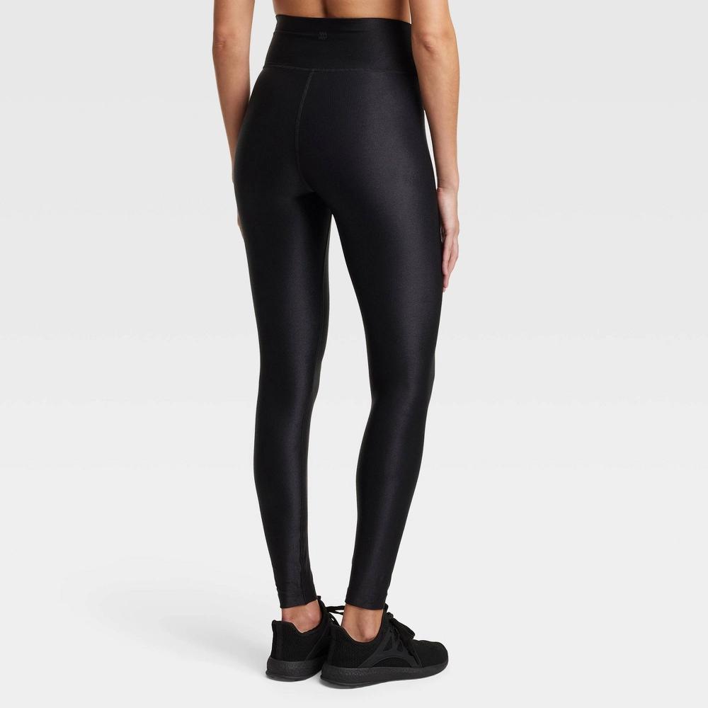 Women's High-Rise Shine Ribbed Leggings - All In Motion™ Product Image