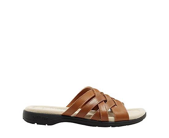 Eastland Hazel Women's Leather Slide Sandals, Size: 9, Light Blue Product Image