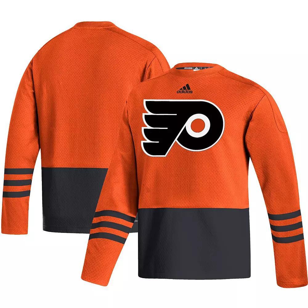 Men's adidas Orange Philadelphia Flyers Logo AEROREADY Pullover Sweater, Size: Large, Fly Orange Product Image
