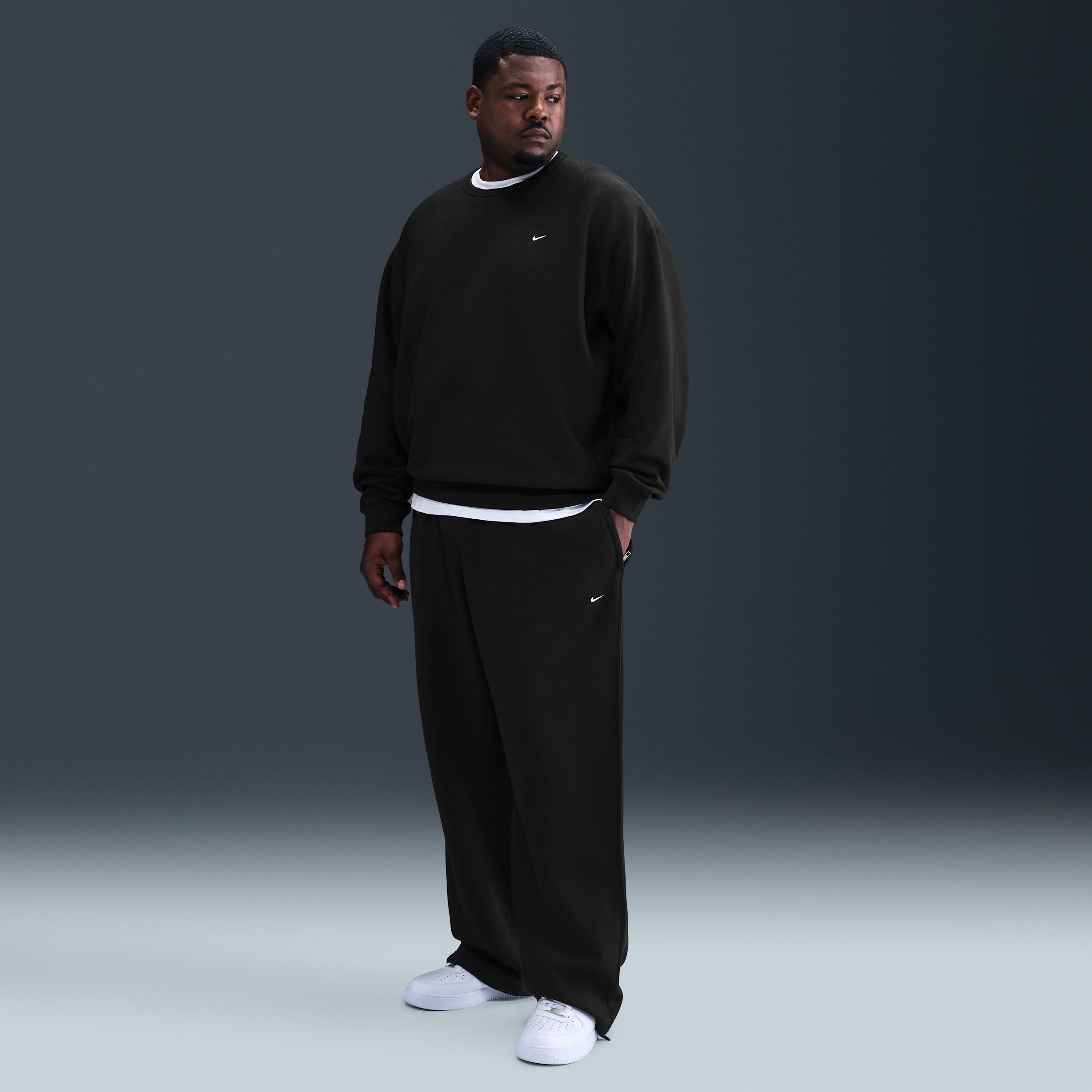 Nike Men's Solo Swoosh Fleece Open-Hem Pants Product Image