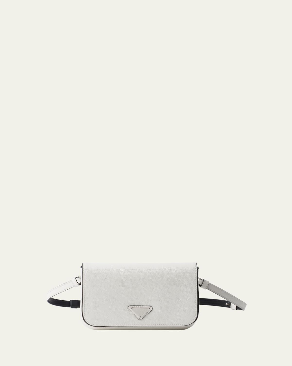 Mens Saffiano Leather Travel Crossbody Bag Product Image