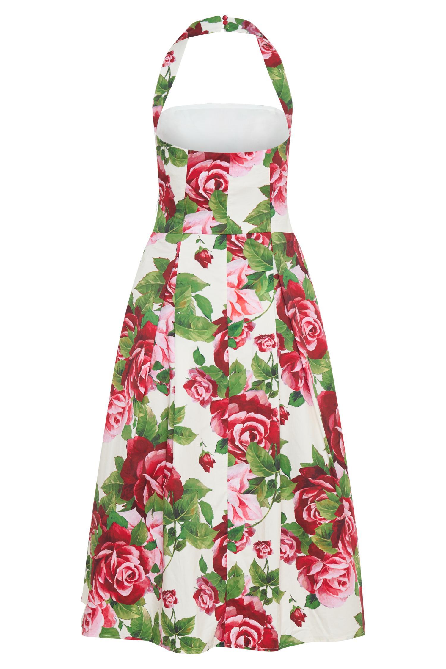 Juana Halter Midi Dress - Sonia Rose Print Product Image