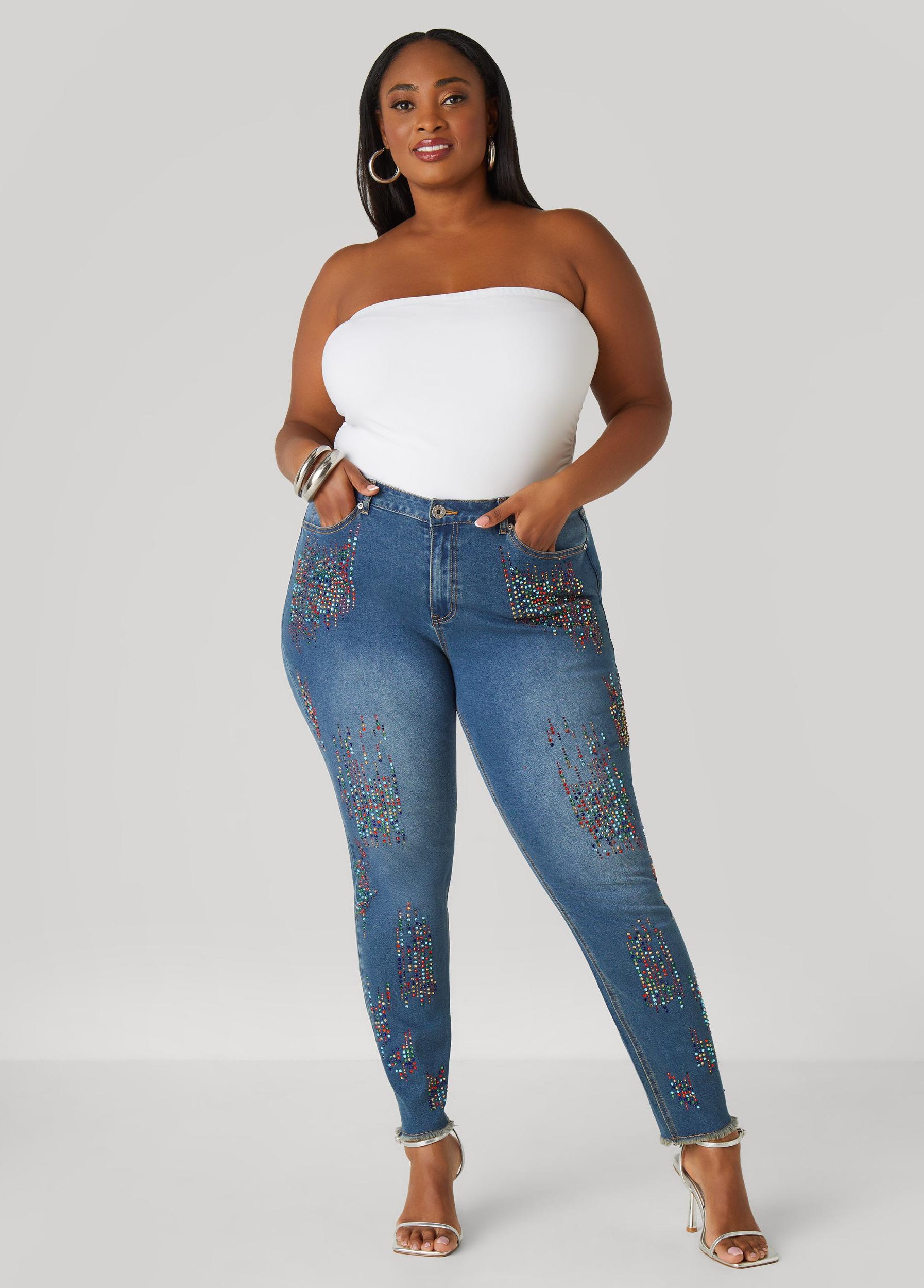 Crystal Skinny Jeans Product Image