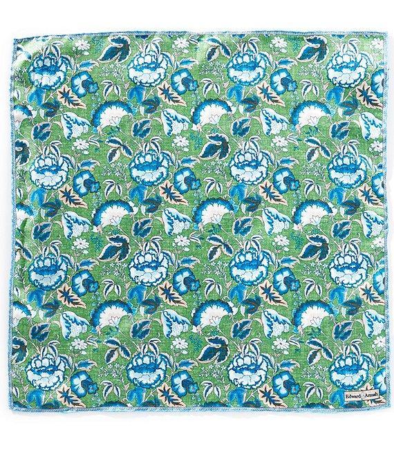 Edward Armah Floral Silk Pocket Square Product Image