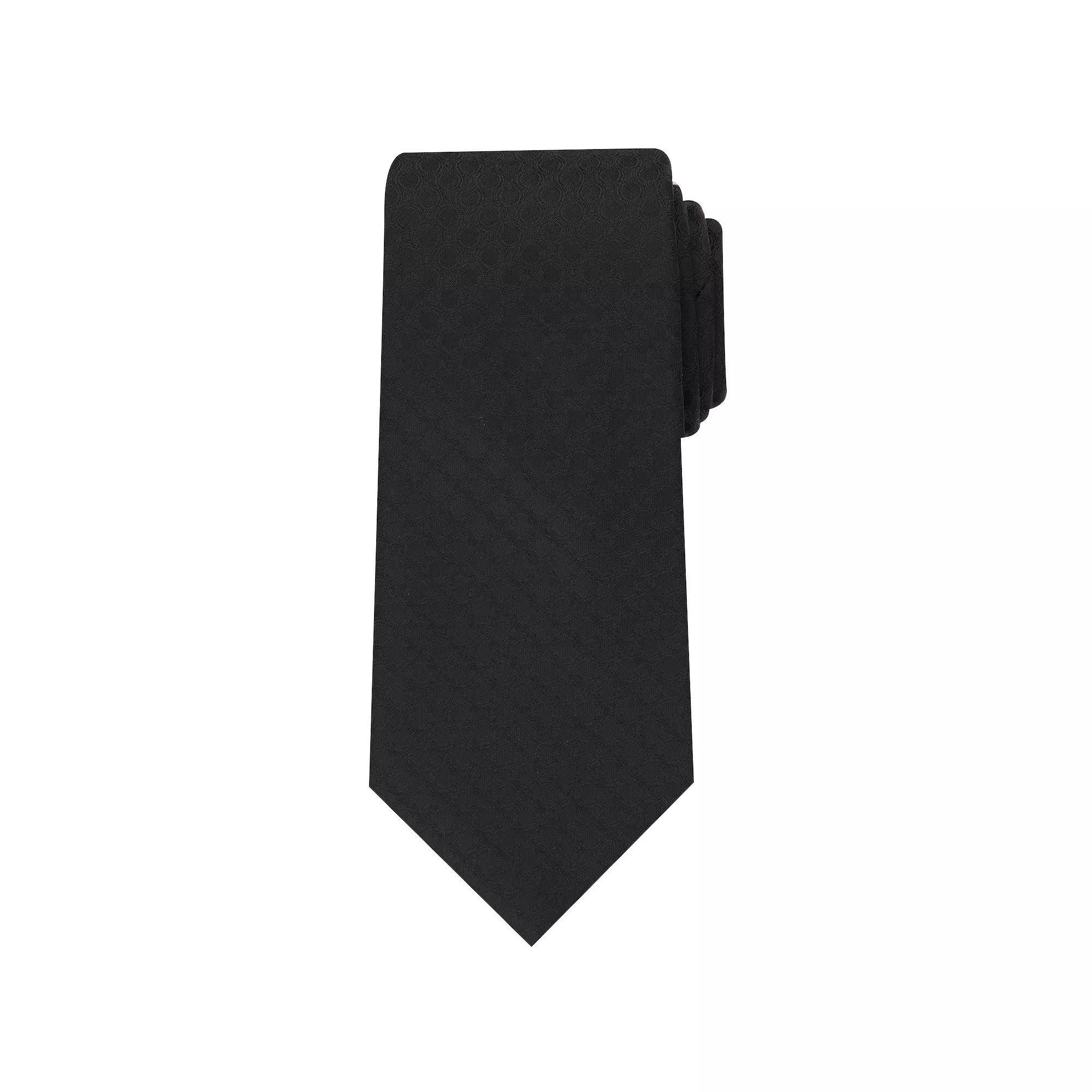 Men's Bespoke Solid Sateen Tie, Black Sateen Product Image
