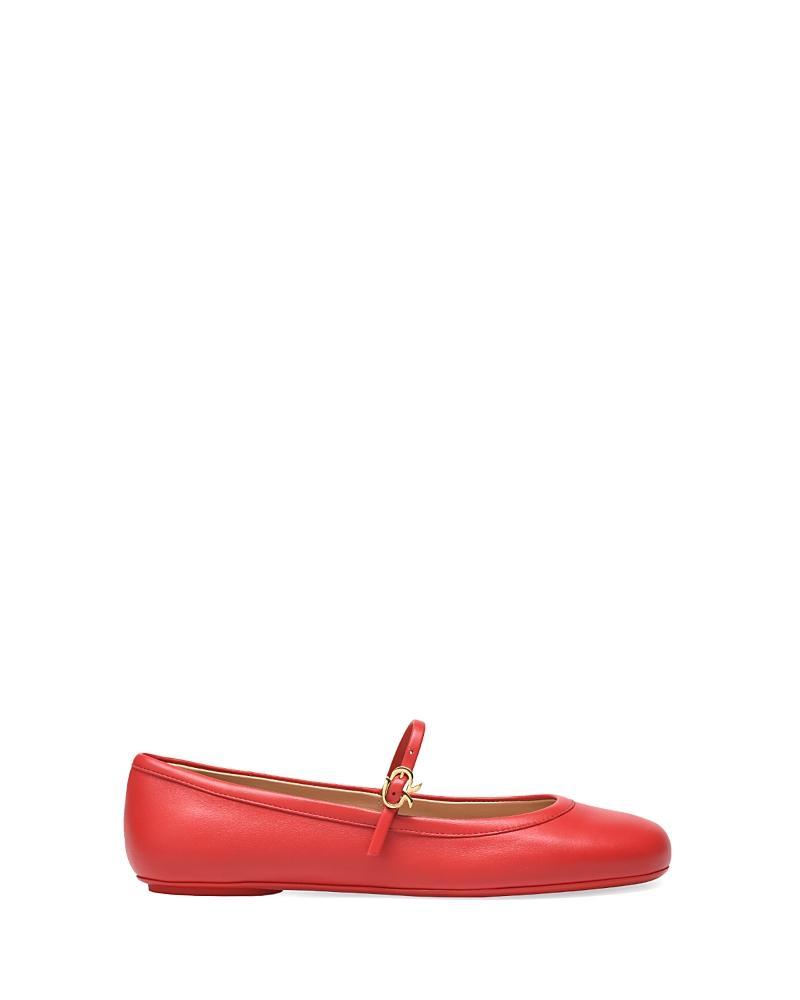 GIANVITO ROSSI Woman Ballet Flats Red Size 8 Leather In Red Nappa Product Image