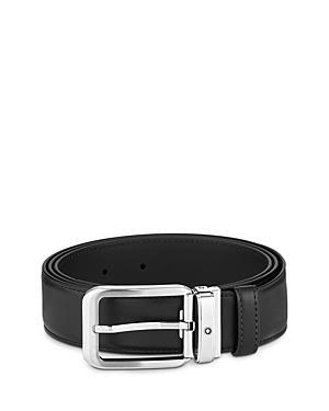 Mens Rectangle Pin Buckle Leather Belt Product Image