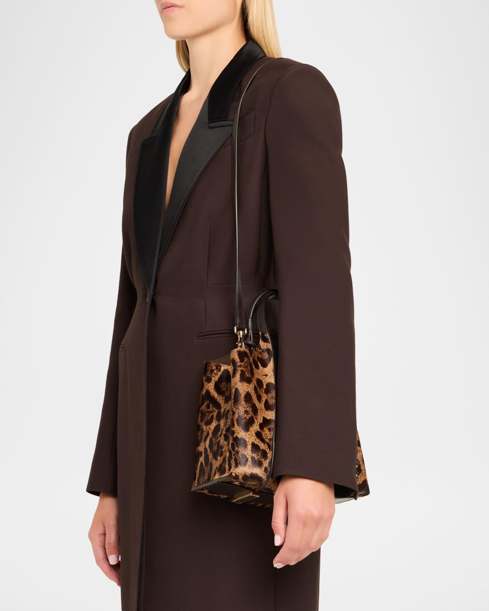 Animal-Print Calf Hair Shopping Tote Bag Product Image