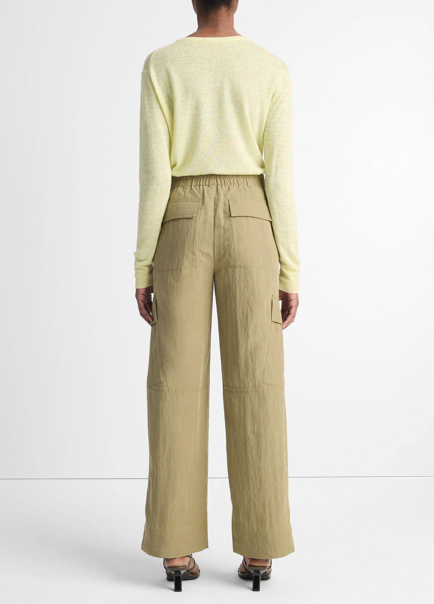 Mid-Rise Fluid Cargo Trouser Product Image