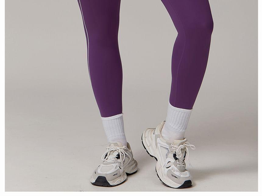 High Waist Two Tone Sports Leggings Product Image