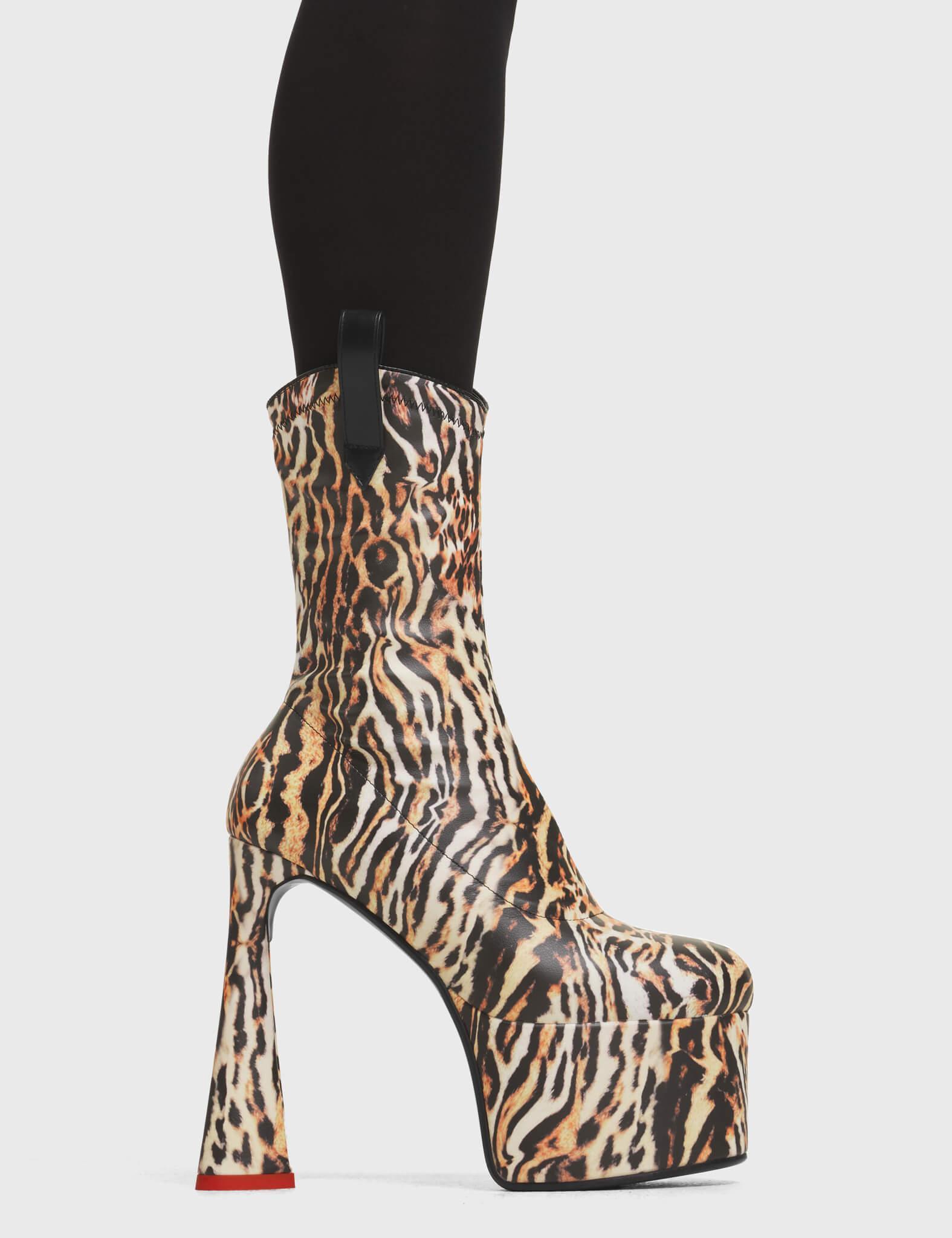 Explosive Platform Ankle Boots Product Image