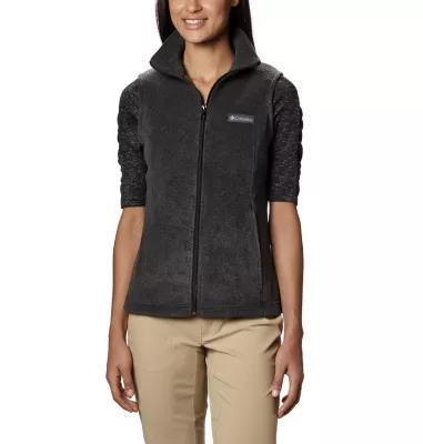 Petite Columbia Benton Springs Fleece Vest, Women's, Size: Large Petite, Black Product Image