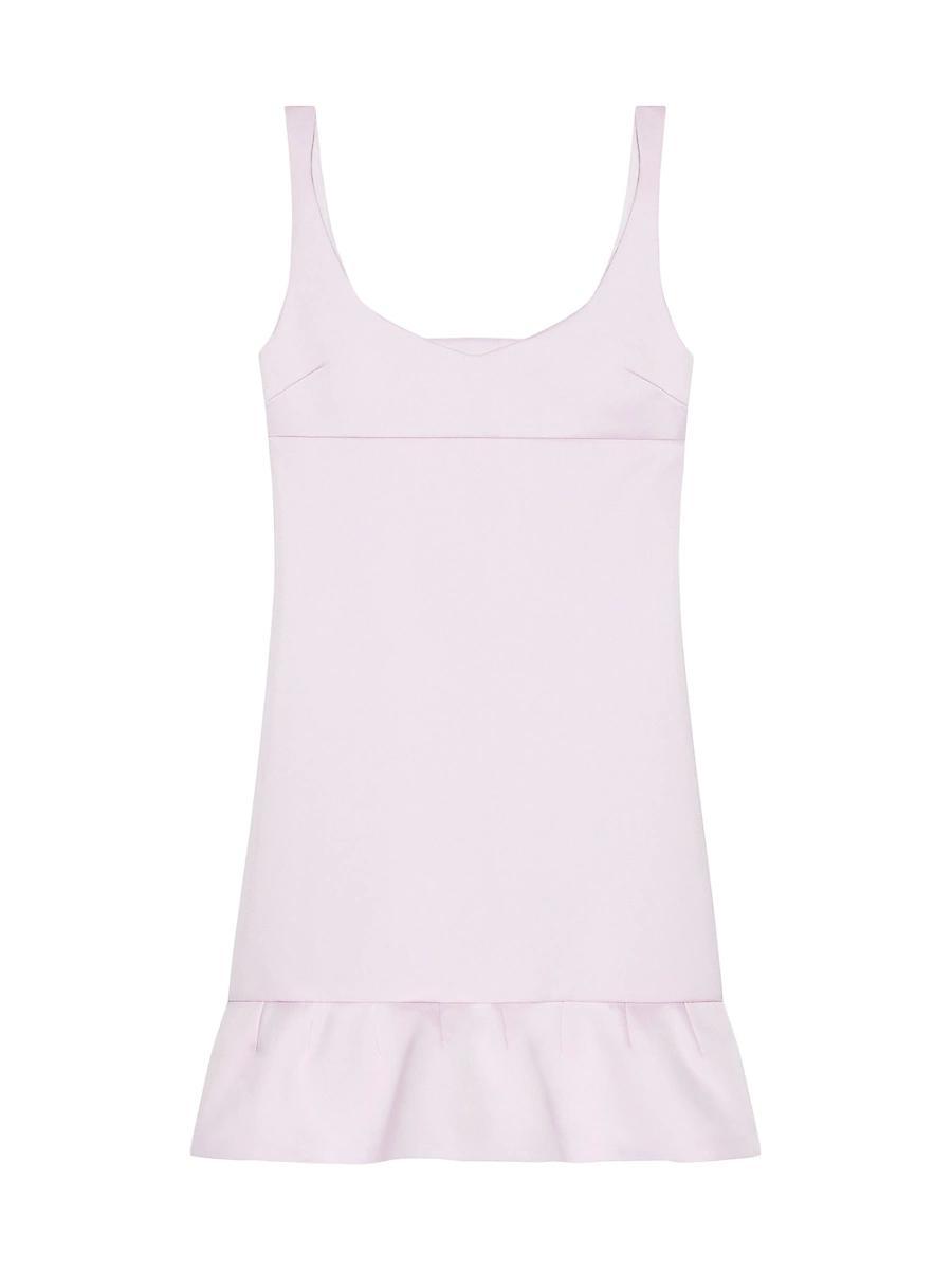Womens Dress in Satin with Twisted Straps and 4G Detail Product Image