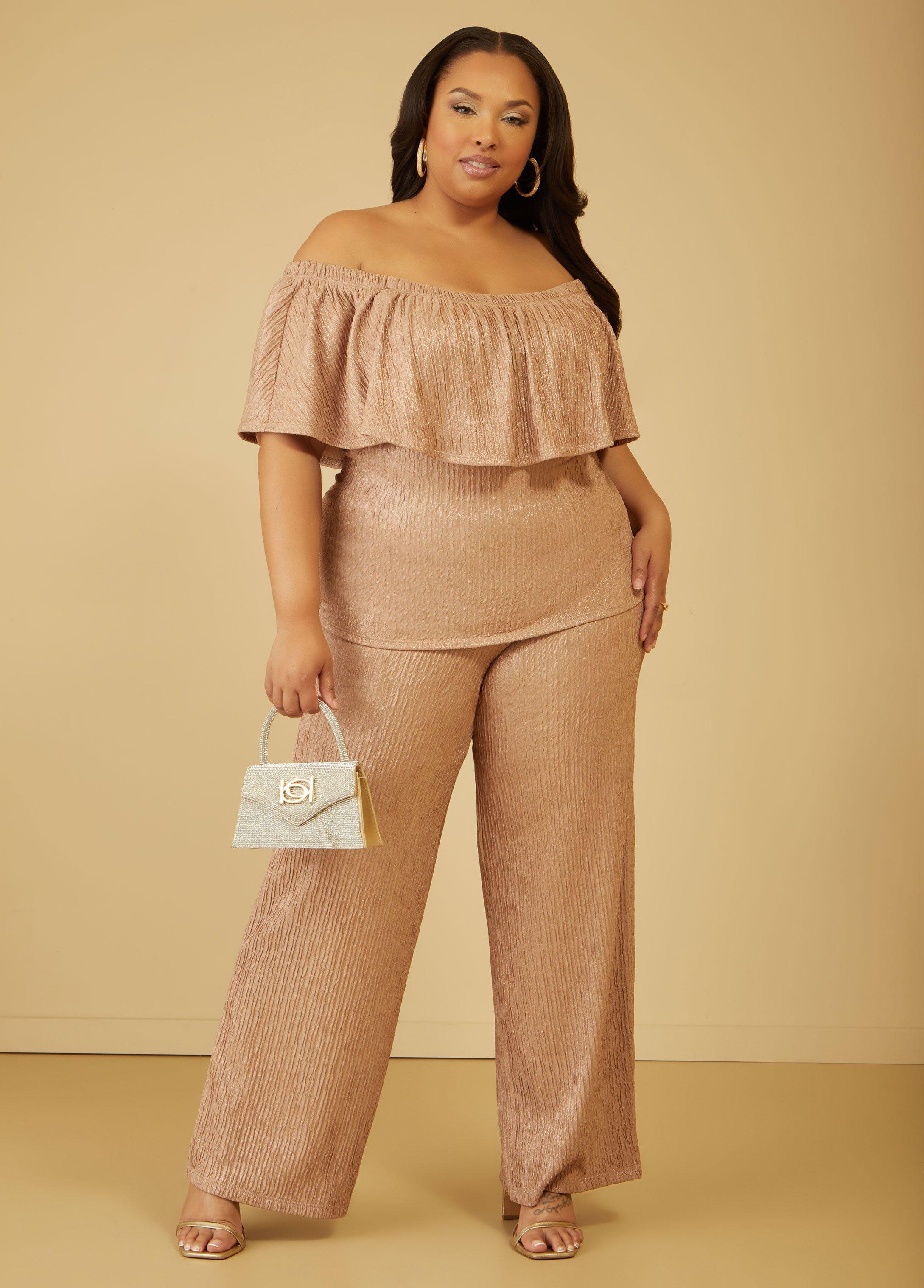 Metallic Off The Shoulder Top Female Product Image