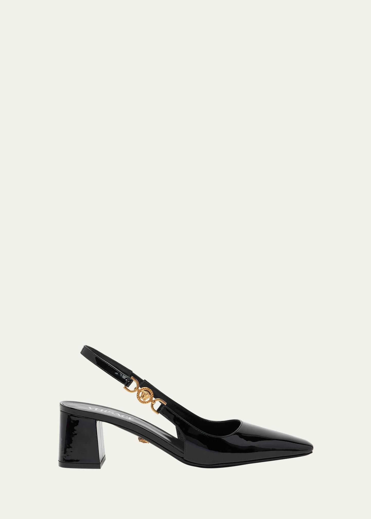 Medusa Patent Slingback Pumps Product Image