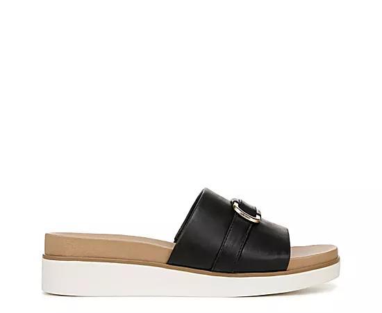 LifeStride Genevieve Women's Slide Sandals, Size: 5, Black Faux Leather Product Image