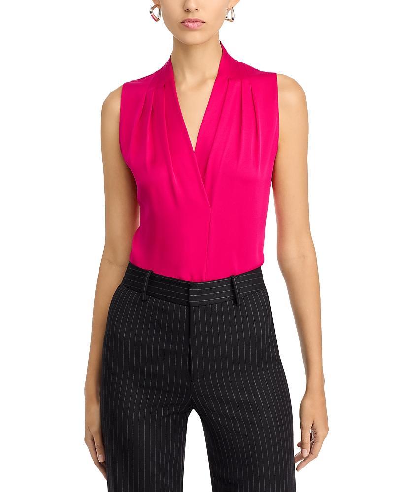 Womens Mila Sleeveless Silk-Blend Blouse Product Image
