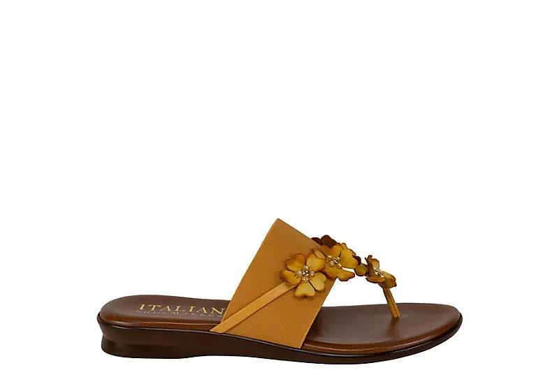 Italian Shoemakers Ayelen Women's Floral Sandals, Size: 6, Yellow Product Image