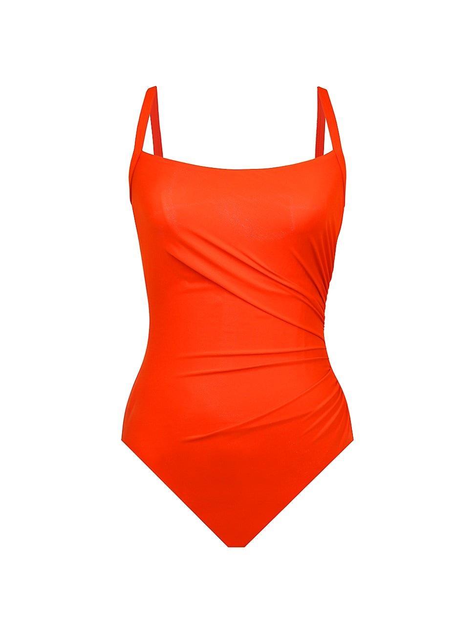 Womens Starr Gathered One-Piece Swimsuit Product Image