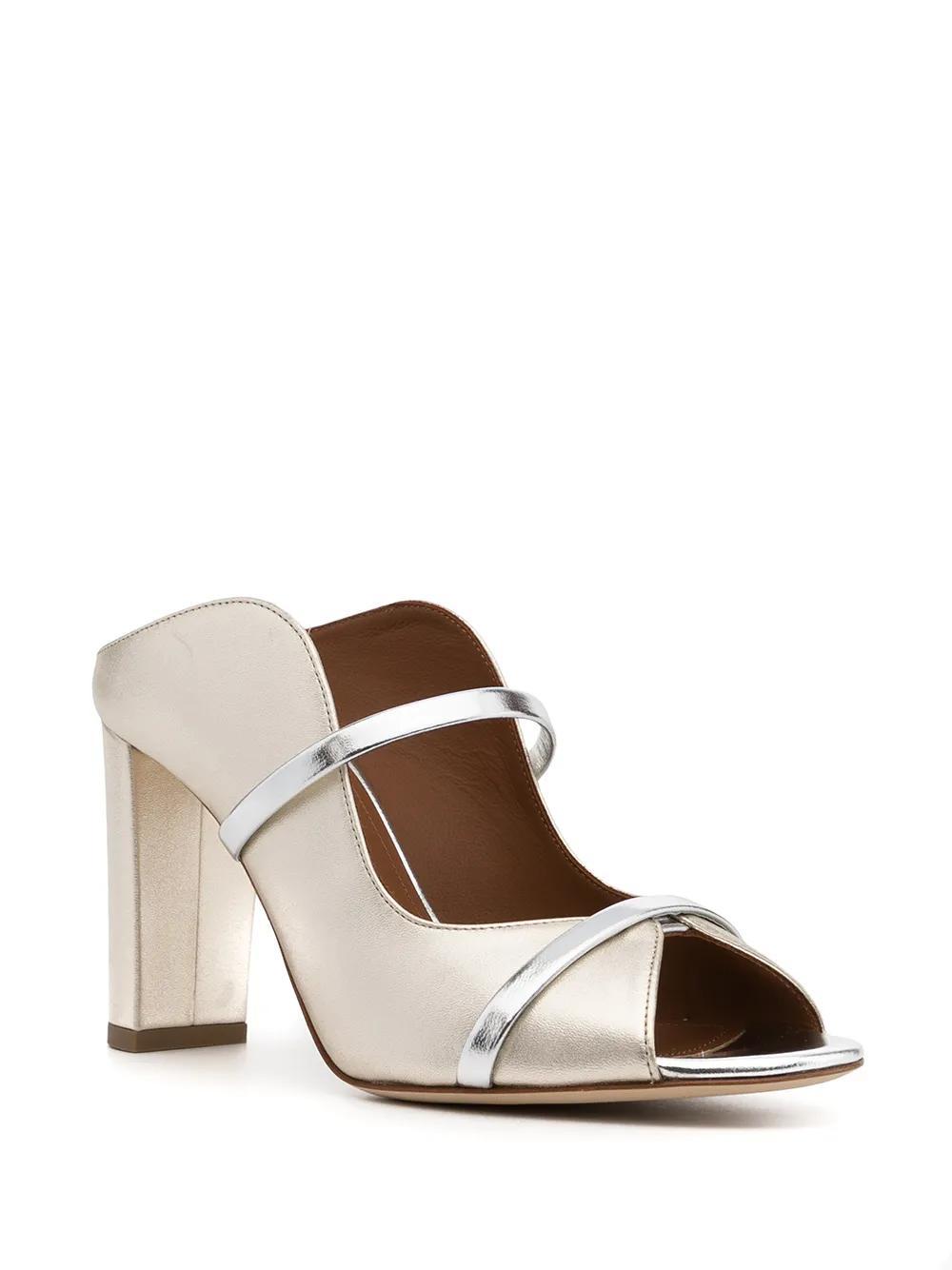 slip-on peep-toe sandals Product Image