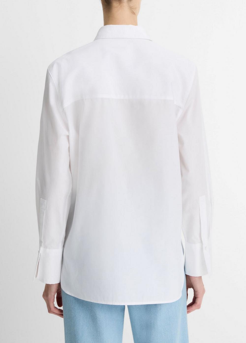 Womens Relaxed Straight Cotton Shirt Product Image