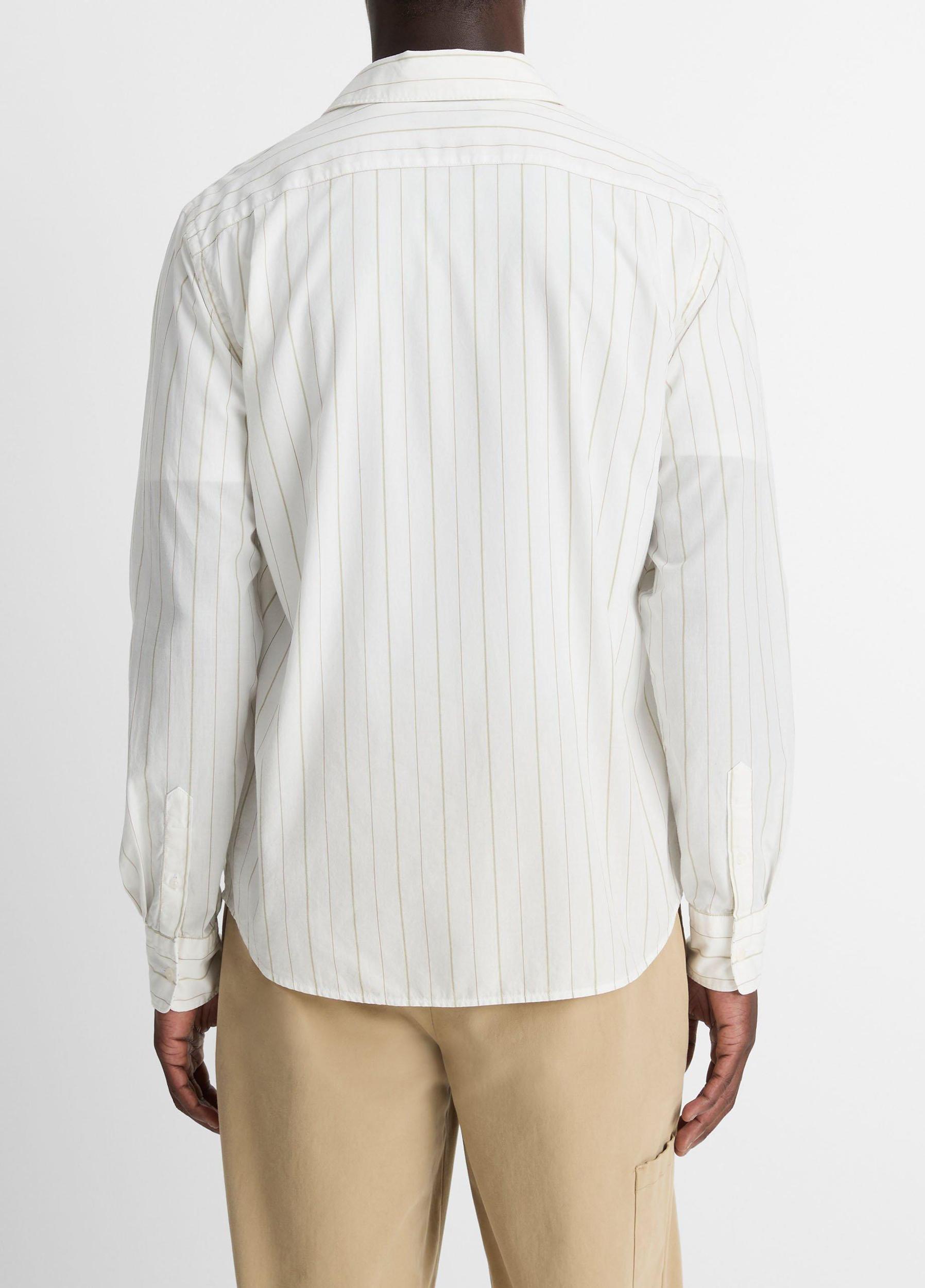 Chatsworth Stripe Cotton Oxford Button-Front Shirt Product Image